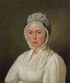Portret van Petronella van der Koogh (1788/89-1878), echtgenote van Abraham van Strij Jr. by Abraham van Strij