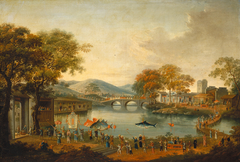 Procession by a Lake by Anonymous