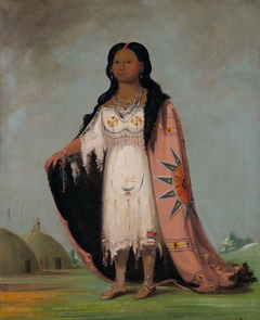 Pshán-shaw, Sweet-scented Grass, Twelve-year-old Daughter of Bloody Hand by George Catlin