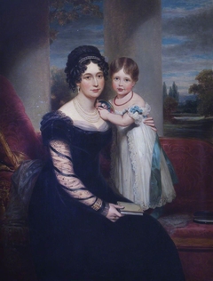 Queen Victoria (1819-1901) as a Child with her Mother Maria Louisa Victoria of Saxe-Coburg-Saalfield, Duchess of Kent (1786-1861)