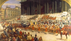 Queen Victoria at St. Paul's Cathedral on Diamond Jubilee Day by Andrew Carrick Gow