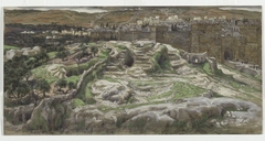 Reconstruction of Golgotha and the Holy Sepulchre, Seen from the Walls of Herod's Palace