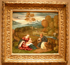 Rest on the Flight to Egypt by Polidoro da Lanciano