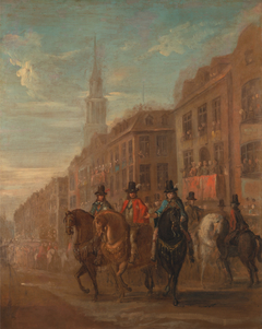 Restoration Procession of Charles II at Cheapside by William Hogarth