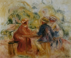 Réunion dans le jardin by Auguste Renoir
