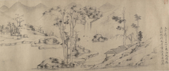 River Landscape with Thirteen Inscriptions by anonymous painter