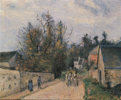 Rue de l'Hermitage near Ennery, Pontoise by Camille Pissarro