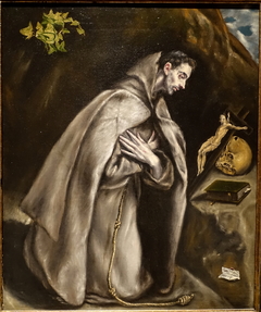 Saint Francis Kneeling in Meditation by El Greco