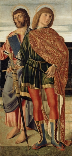 Saint Matthew and Saint Sebastian by Cristoforo Caselli