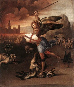 Saint Michael Vanquishing Satan by Raphael