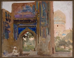 Samarkand – Gur-i Amir, Tamerlane’s mausoleum. From the journey to Turkestan by Jan Ciągliński