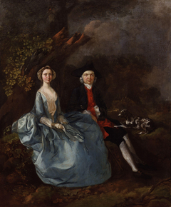 Sarah Kirby (née Bull); (John) Joshua Kirby by Thomas Gainsborough