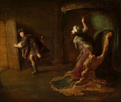 Saul's anger at David by Jan Adriaensz van Staveren