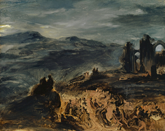 Scène de sabbat by Eugène Delacroix