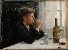 Seated Man at the Table by Elin Danielson-Gambogi