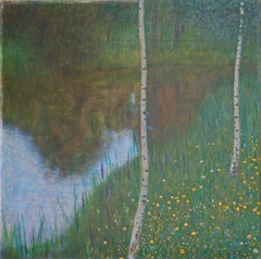 Seeufer mit Birken by Gustav Klimt