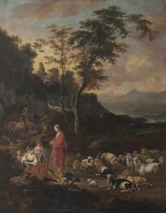 Shepherd and Shepherdess in a Landscape by Anonymous