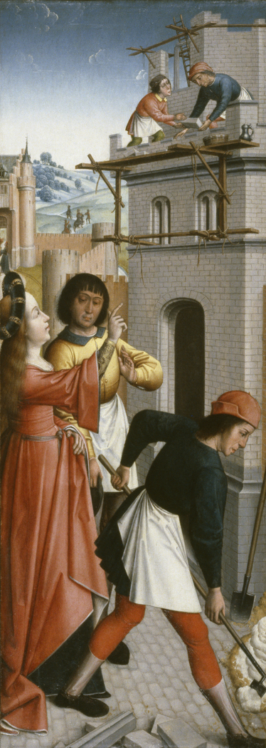 St. Barbara Directing the Construction of a Third Window in Her Tower