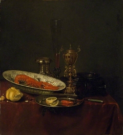 Still Life with a Lobster by Pieter Gallis