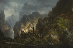Storm in the Mountains by Hermann Ottomar Herzog