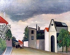 Street in the Suburbs by Henri Rousseau