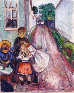 Street in Warnemünde by Edvard Munch