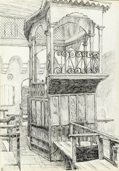 ''Synagogue of the Maugrabians at Jerusalem'' by James Tissot