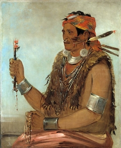 Ten-sqúat-a-way, The Open Door, Known as The Prophet, Brother of Tecumseh by George Catlin