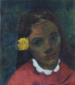 Tête de Tahitienne, ou La Fleur qui écoute by Paul Gauguin