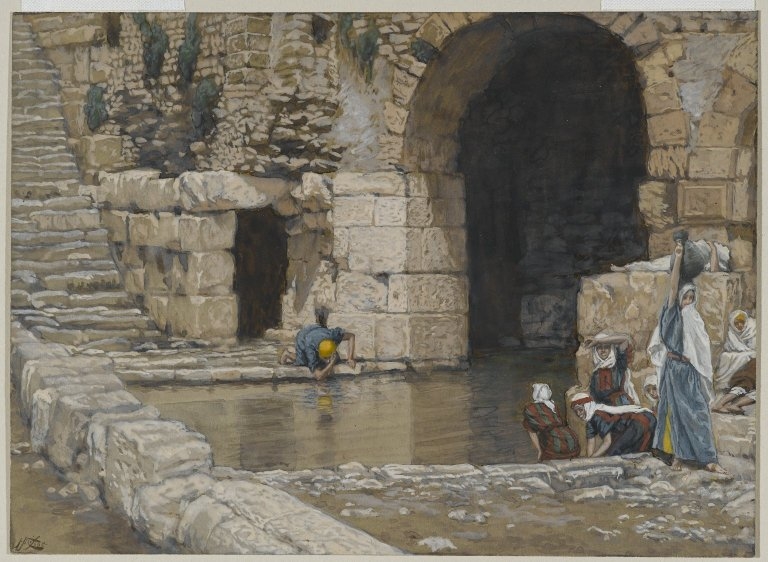 The Blind Man Washes in the Pool of Siloam (Le aveugle-né se lave à la piscine de Siloë)