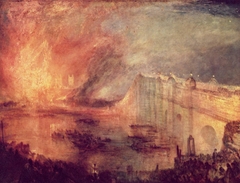 The Burning of the Houses of Lords and Commons by Joseph Mallord William Turner