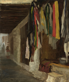 The dyeworks in the souk, Algiers