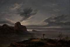 The Grave by the Sea by Johan Christian Dahl