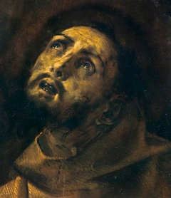 The Head of Saint Francis in Ecstasy by Giovanni Battista Crespi