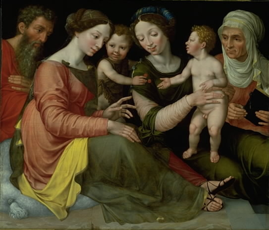 The Holy Family with the Infant St John, St Elizabeth and St Anna