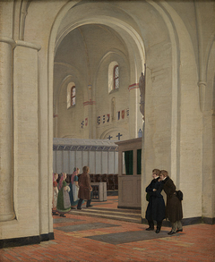 The Interior of St Bendt's Church at Ringsted by Constantin Hansen