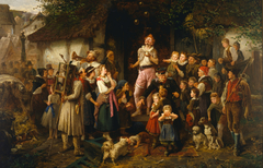 The juggler: a village fair by Fritz Beinke