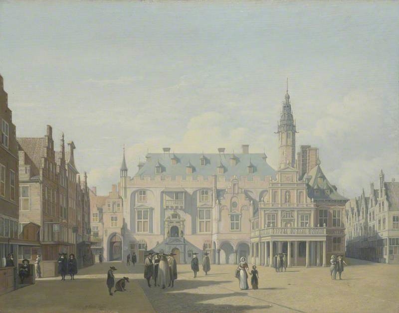 The Market Place and Town Hall, Haarlem