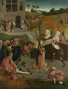 The Martyrdom of Saint Lucy by Master of the Figdor Deposition