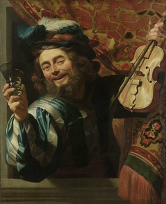 The Merry Fiddler by Gerard van Honthorst