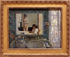 The Mirror in the Green Room by Pierre Bonnard