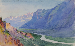 The Rhone from the Path to Salvari (Switzerland) by George Elbert Burr