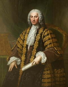 The Right Hon. Henry Bilson-Legge (1708-1764) as Chancellor of the Exchequer by William Hoare