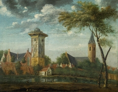 The Smeetoren, Bartholomeusgasthuis, and Geertekerk in Utrecht by LB Backer