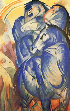 The Tower of Blue Horses by Franz Marc