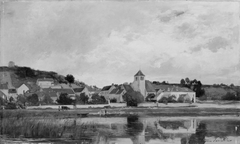 The Village of La Celle-sous-Moret by Eugène Lavieille