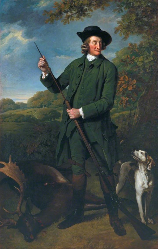 Thomas Nuthall with a Dog and Gun