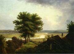 Traveler by the Oxbow, Connecticut River by Victor de Grailly