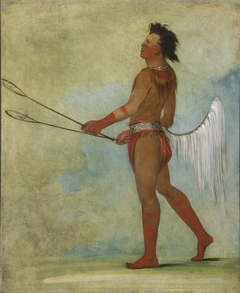 Tul-lock-chísh-ko, Drinks the Juice of the Stone, in Ball-player's Dress by George Catlin
