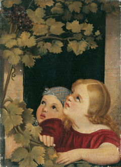 Two Children at a Window by Maria Beatrice